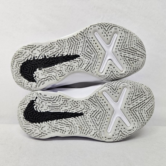 Nike Toddler Team Hustle D 10 Basketball Shoe CW6736-002 Black White Gold Sz 11C - Picture 7 of 10